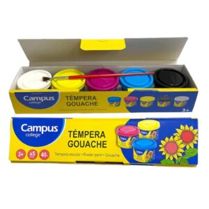 TEMPERA X5 CAMPUS 40ML CON PINCEL 630787