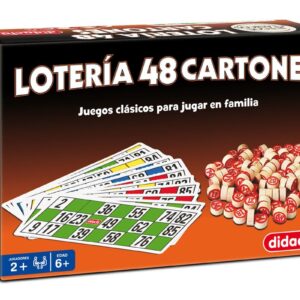 JUEGO DE MESA LOTERÍA 48 CARTONES
