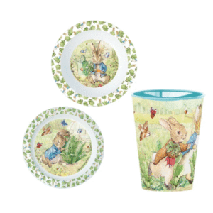 SET PLATITO, BOWL, VASO RABBIT