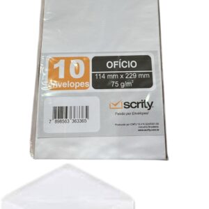 SOBRE BLANCO BOLSA X10 (OFICIO) 114X229