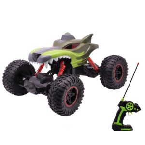 AUTO A CONTROL REMOTO MONSTER 21X15CM AZUL Y VERDE