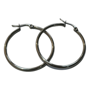 AROS PLATEADOS 3CM DIAMETRO ACERO QUIRURGICO