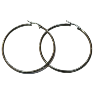 Aros Plateados 4.5cm Diametro Acero Quirurgico