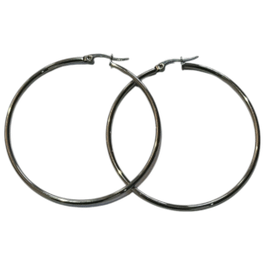 Aros Plateados 5cm Diametro Acero Quirurgico
