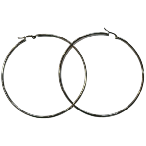 Aros Plateados 7cm Diametro Acero Quirurgico