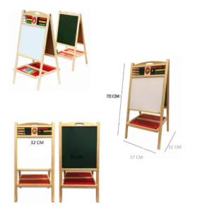 PIZARRON DE PIE DOBLE FAZ C/ABACO y ACCESORIOS