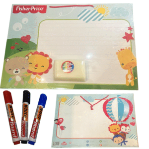 PIZARRA DOBLE FAZ FISHER PRICE CON MARCADORES Y BORRADOR
