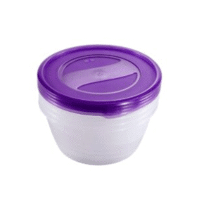 SET DE 5 TUPPER REDONDOS 15CM