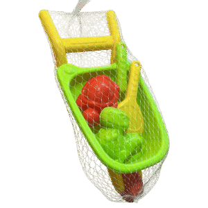 CARRETILLA DE PLAYA 50CM CON ACCESORIOS