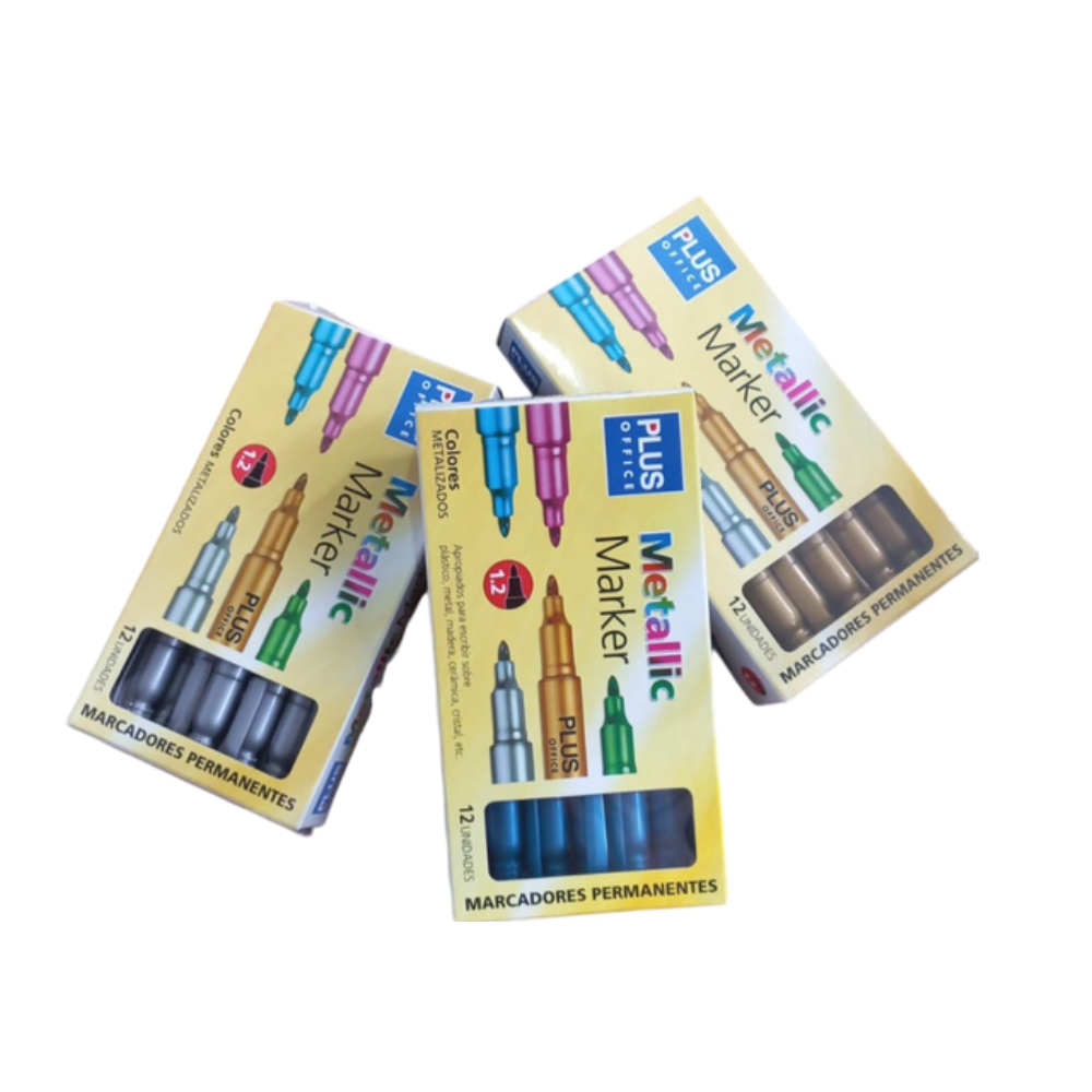 MARCADOR METALICO 3 COLORES UNIDAD