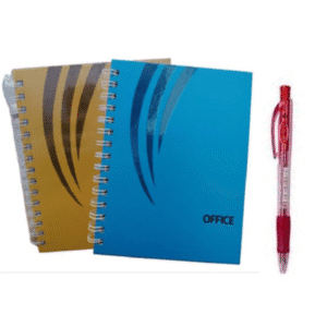 CUADERNO SUPER TAPA DURA 120H 16X21 CON LAPICERA DE REGALO STABILO