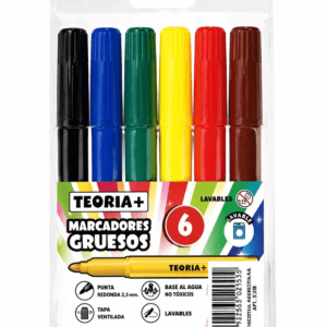 MARCADORES GRUESOS TEORIA+ X6