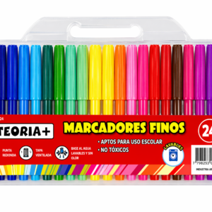 MARCADORES FINOS TEORIA+ X24
