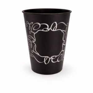 VASO PLASTICO NEGRO