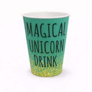 VASO PLASTICO UNICORNIO