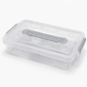 CAJA TRANSPARENTE CON ASA 1,85L